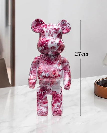 Graffiti Bear Statue Paint Block