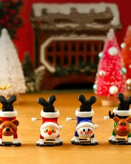 Whimsical Wonderland Wind-Ups: Festive Jumping &amp; Walking Figurines