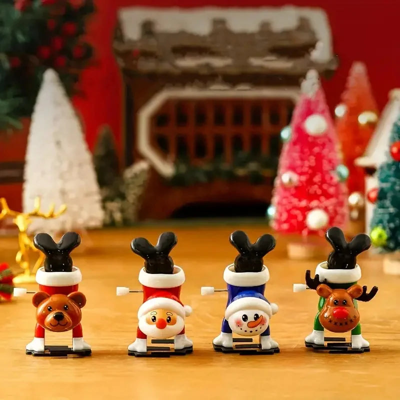 Whimsical Wonderland Wind-Ups: Festive Jumping & Walking Figurines