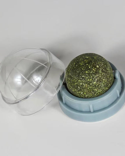 Natural Mint Grass Spinning Ball For Cats
