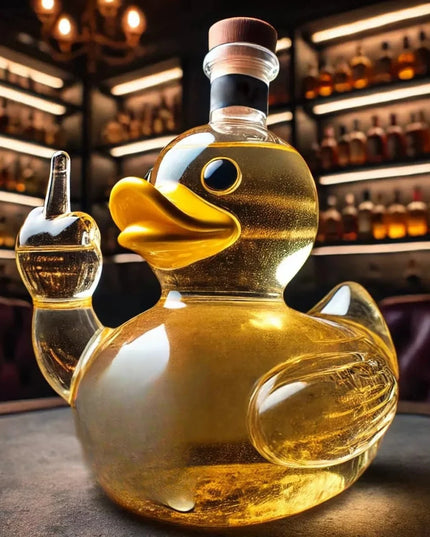 Whiskey Bottle Middle Finger Turtle