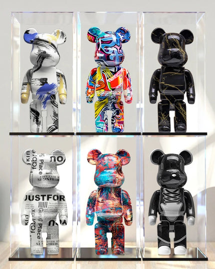 Graffiti Bear Statue Paint Block