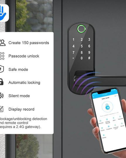 WiFi Smart Biometric Fingerprint Door Lock