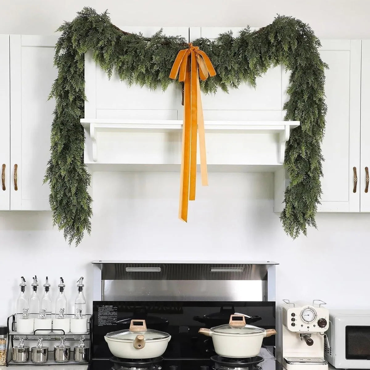 Faux Christmas Cedar Pine Garlands