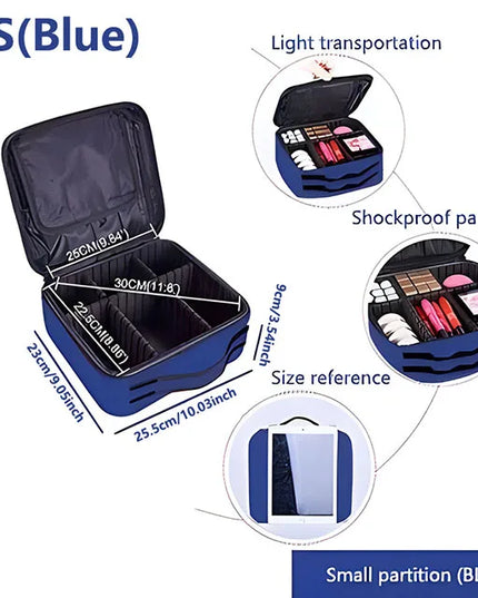 Professional Large Capacity Cosmetic &amp; Tool Case