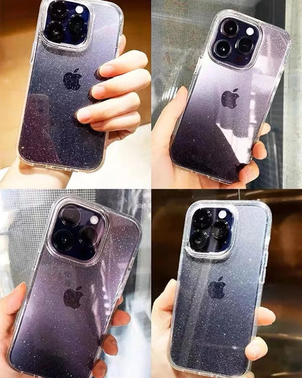 Luxury Clear Glitter Case For iPhone
