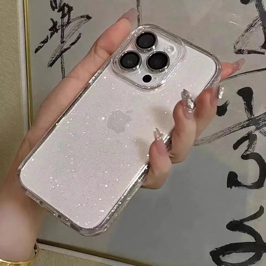 Luxury Clear Glitter Case For iPhone