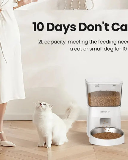 ROJECO 2L Smart WiFi Automatic Pet Feeder