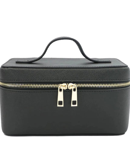 Custom Saffiano Split Leather Toiletry  Bag