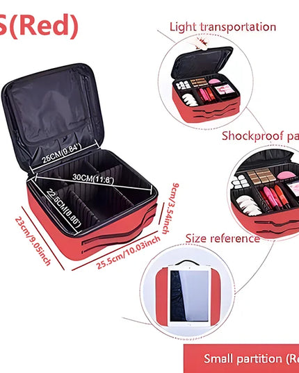 Professional Large Capacity Cosmetic &amp; Tool Case