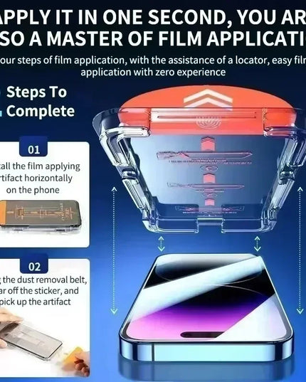 3Pcs Dust Free Installation Privacy Screen Protector For iPhone