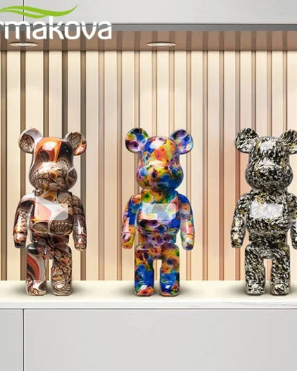 Graffiti Bear Figurine Home Decoration