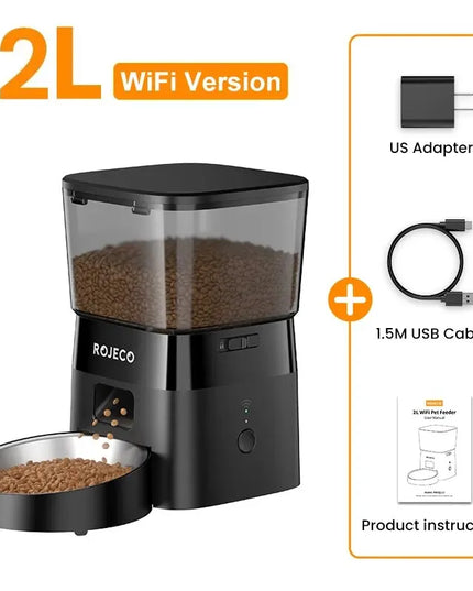 ROJECO 2L Smart WiFi Automatic Pet Feeder