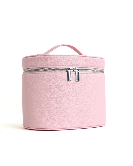 Custom leather cosmetic box with internal storage