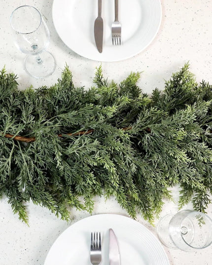 Faux Christmas Cedar Pine Garlands