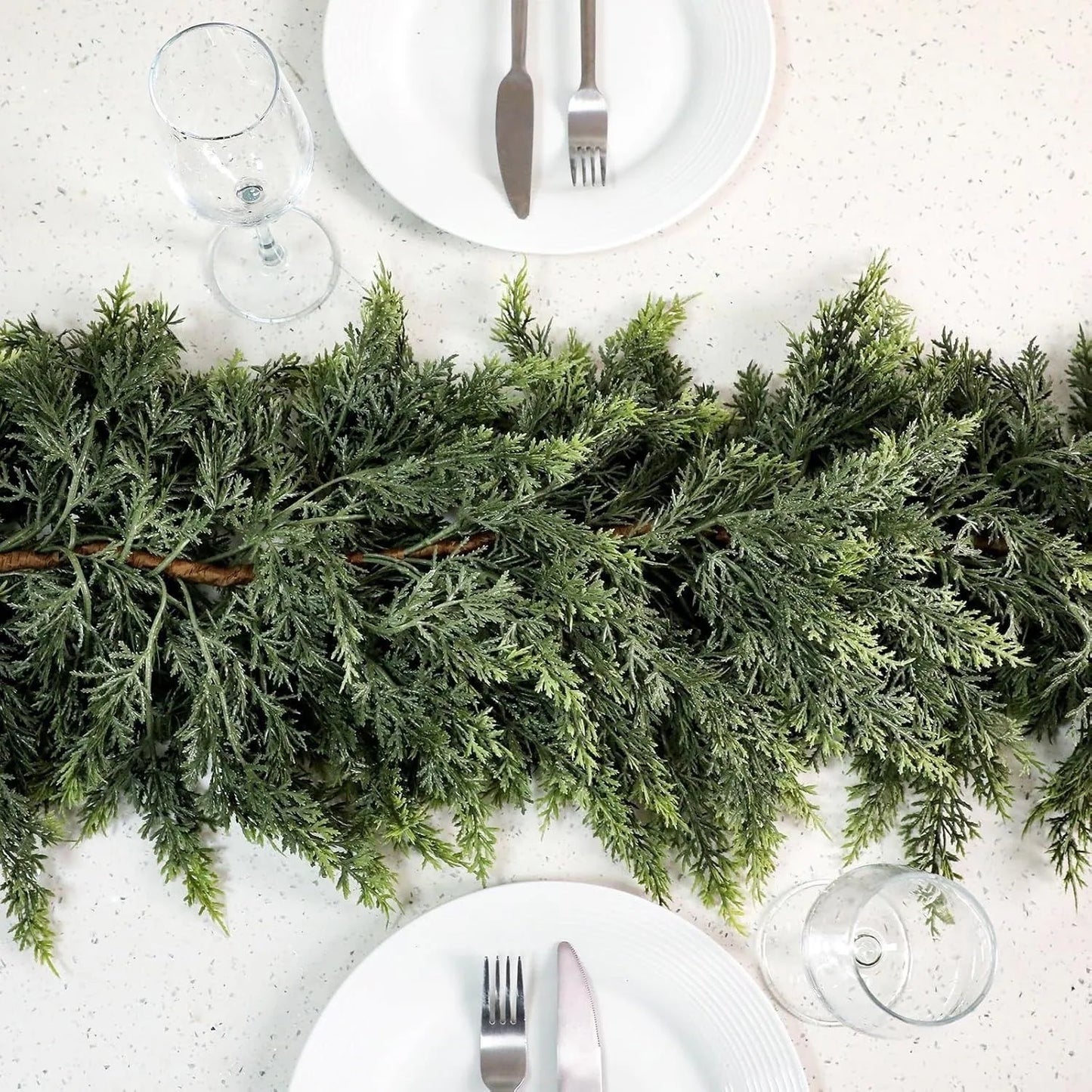Faux Christmas Cedar Pine Garlands