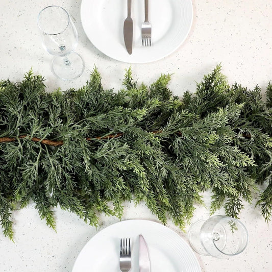 Faux Christmas Cedar Pine Garlands
