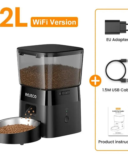 ROJECO 2L Smart WiFi Automatic Pet Feeder