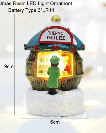 Enchanted Christmas Village LED Ornament