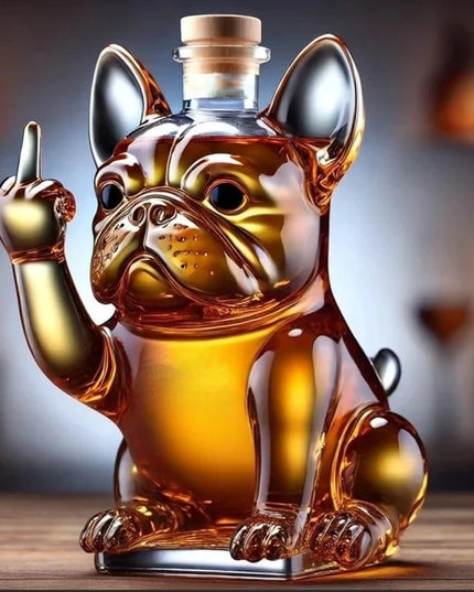 Whiskey Bottle Middle Finger Turtle