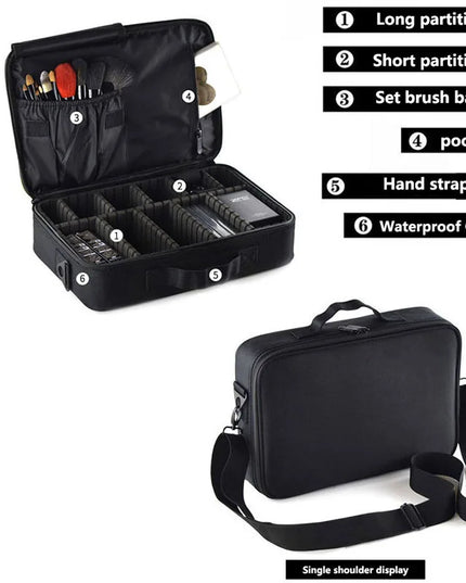 Professional Large Capacity Cosmetic &amp; Tool Case