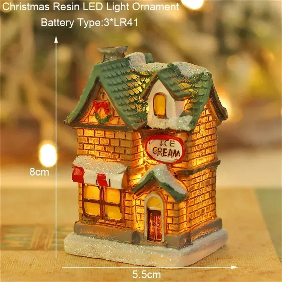 Enchanted Christmas Village LED Ornament