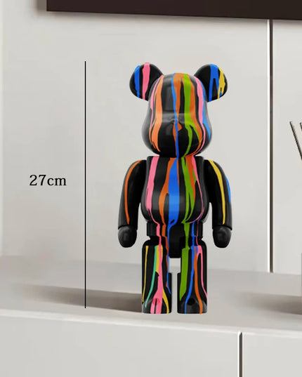 Graffiti Bear Statue Paint Block