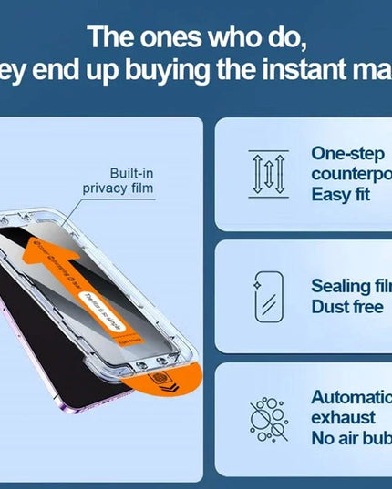 5Pcs 8K Privacy Screen Protector For iPhone 17