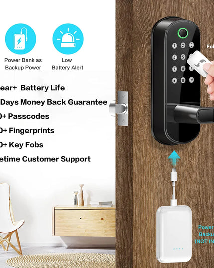WiFi Smart Biometric Fingerprint Door Lock