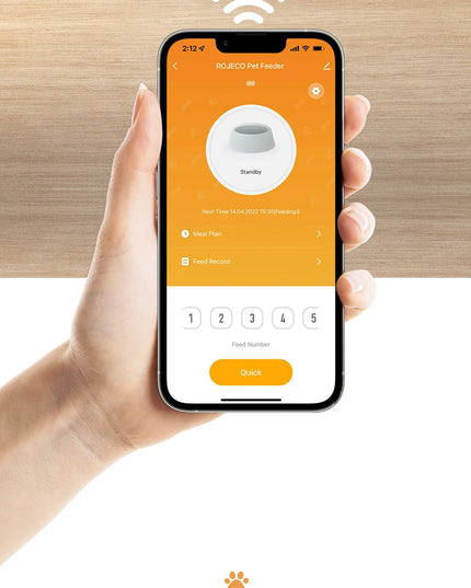 ROJECO 2L Smart WiFi Automatic Pet Feeder