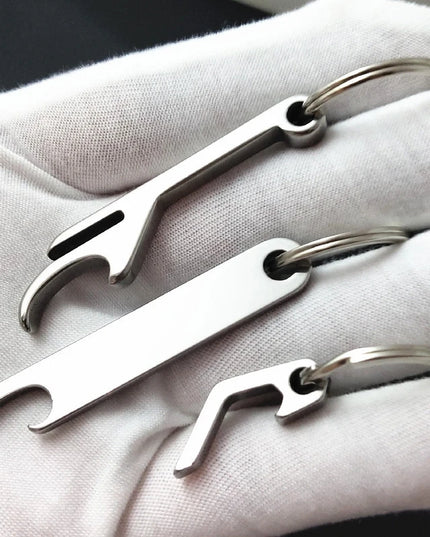 Portable Stainless Steel Bottle Opener Keychain