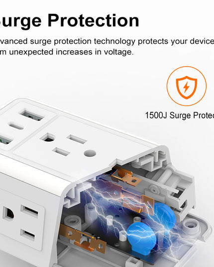 USB Wall Charger Surge Protector