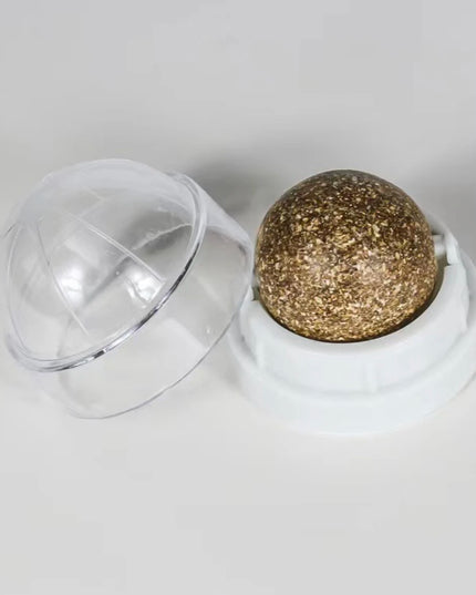 Natural Mint Grass Spinning Ball For Cats