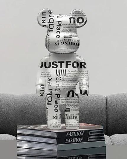 Graffiti Bear Figurine Home Decoration