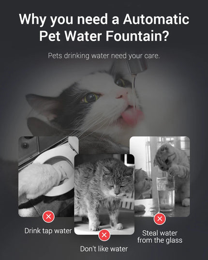 ROJECO Smart Cat Water Fountain