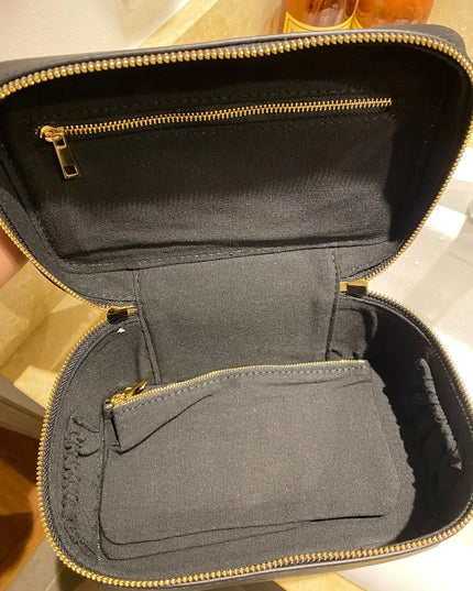 Custom Saffiano Split Leather Toiletry  Bag