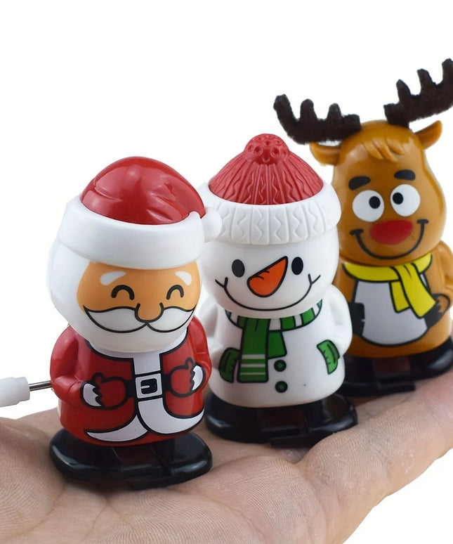 Whimsical Wonderland Wind-Ups: Festive Jumping &amp; Walking Figurines