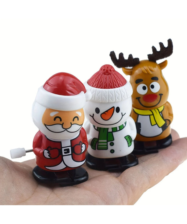 Whimsical Wonderland Wind-Ups: Festive Jumping &amp; Walking Figurines