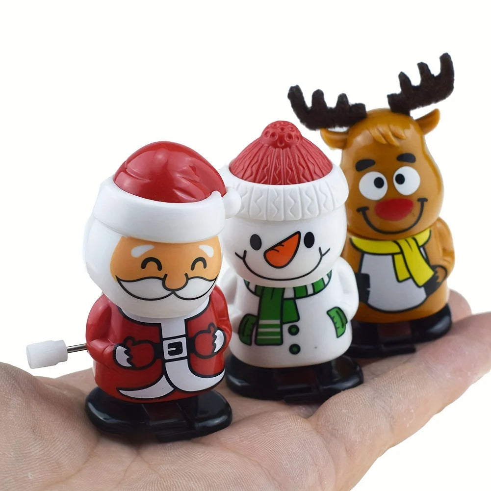 Whimsical Wonderland Wind-Ups: Festive Jumping & Walking Figurines
