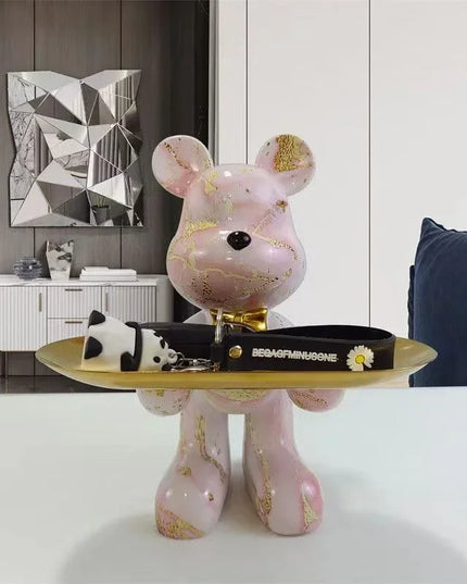 Graffiti Bear Table Storage Statue