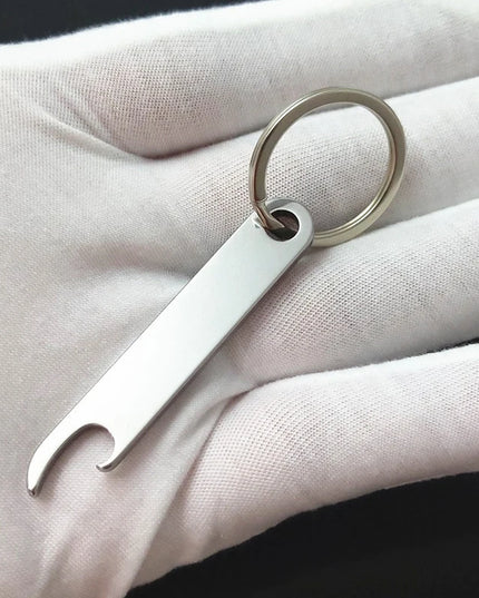 Portable Stainless Steel Bottle Opener Keychain