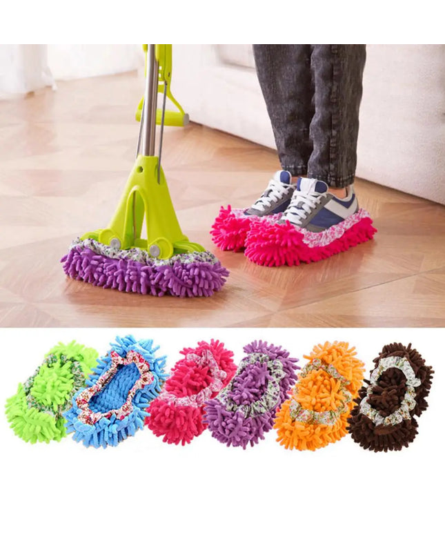 Coral Fleece Mop Shoe Cover