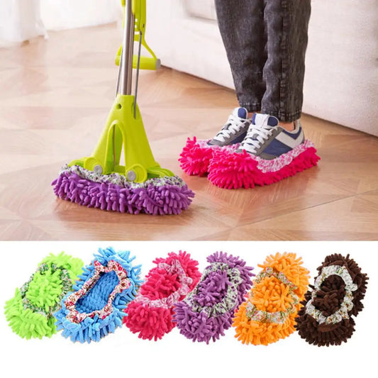 Coral Fleece Mop Shoe Cover