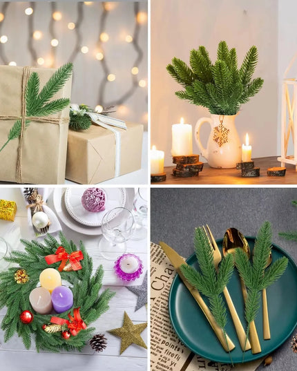 Faux Norfolk Pine Christmas Wreath/Green Garland