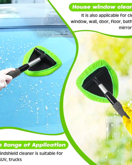 Telescopic Car Window Windshield Cleaning Brush Set