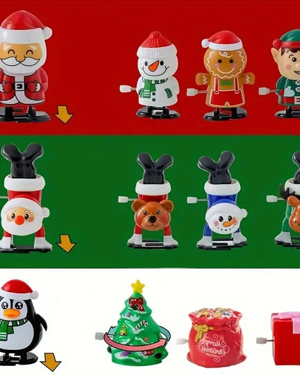 Whimsical Wonderland Wind-Ups: Festive Jumping &amp; Walking Figurines