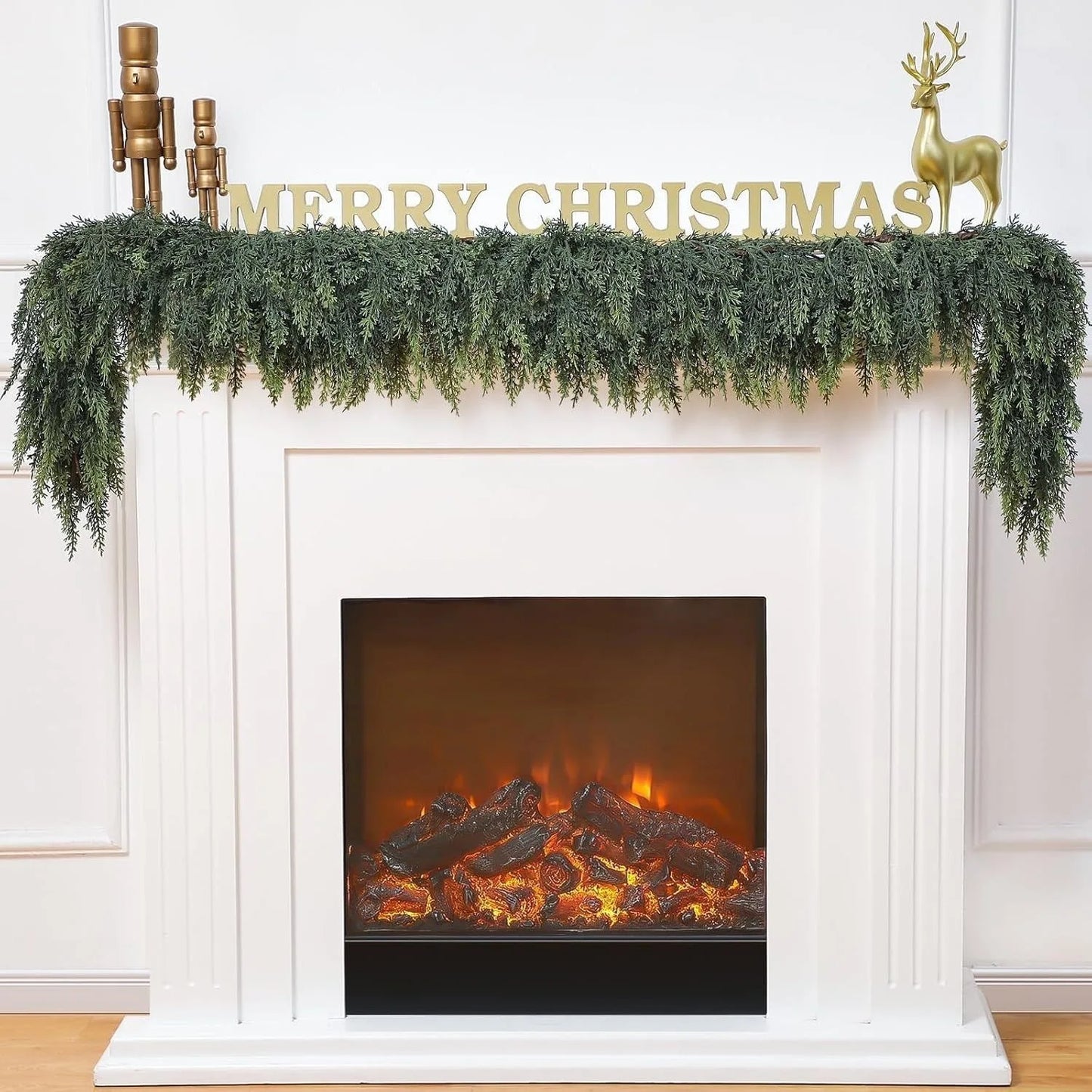 Faux Christmas Cedar Pine Garlands