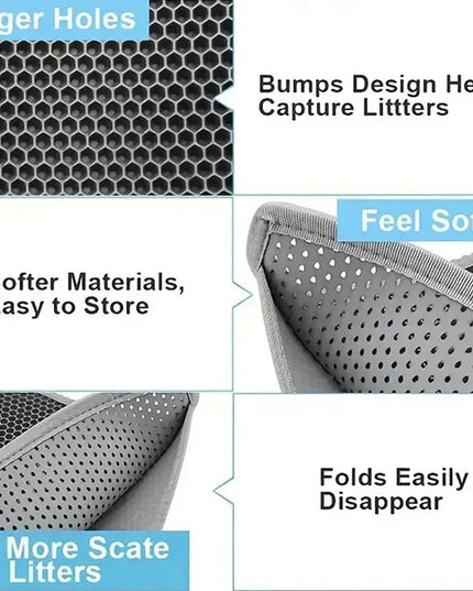 Waterproof Double Layer Cat Litter Trapping Mat