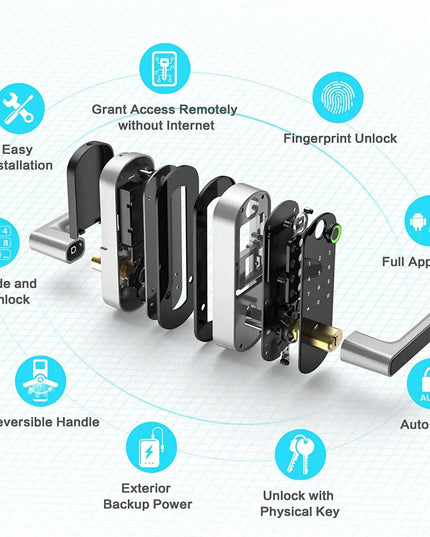 WiFi Smart Biometric Fingerprint Door Lock
