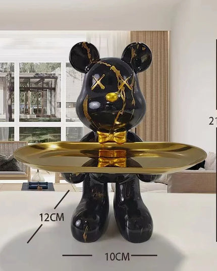 Graffiti Bear Table Storage Statue